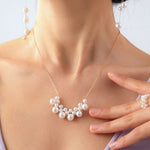 Embellished Series Pearl Cloud Necklace - floysun