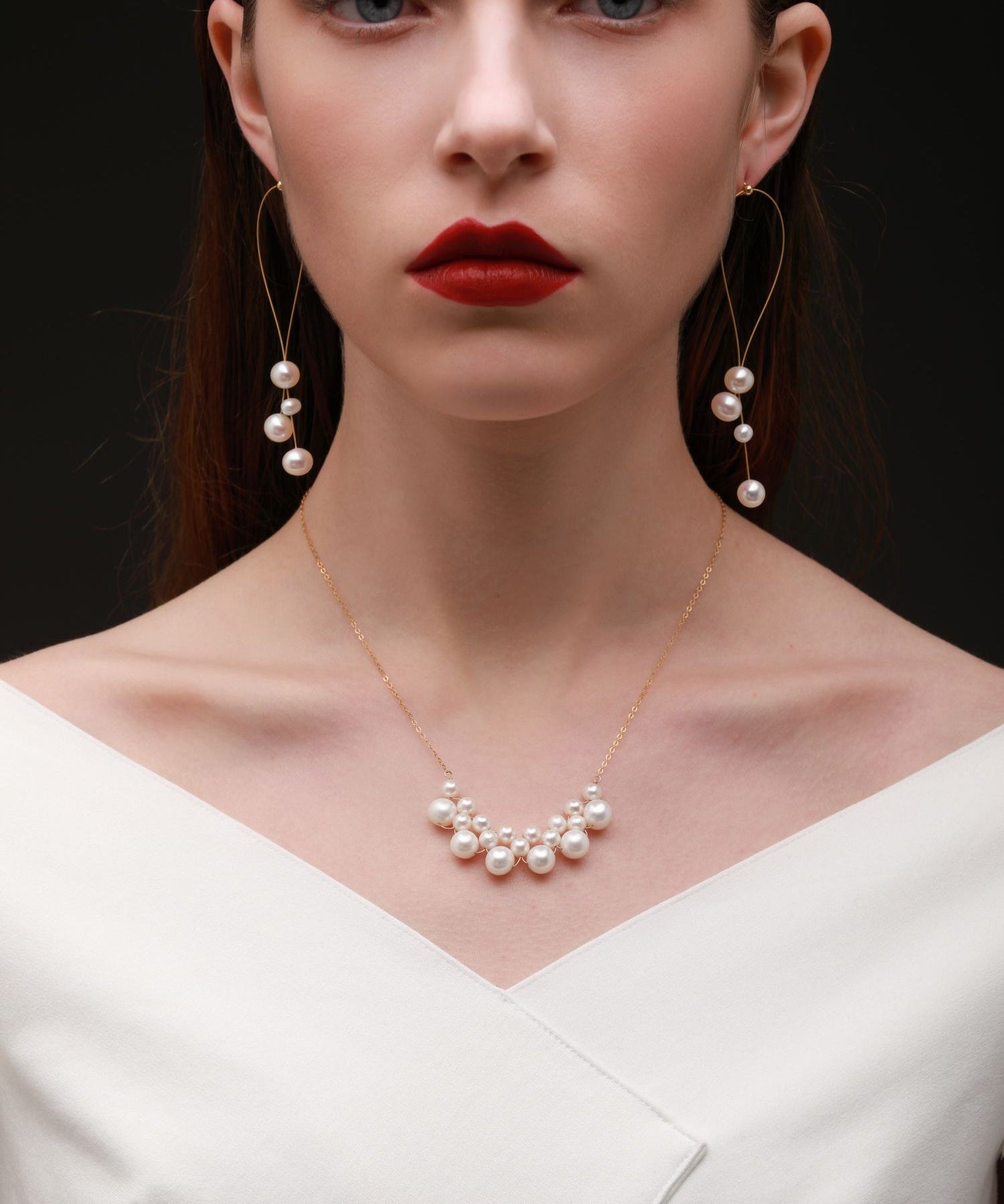 Embellished Series Pearl Cloud Necklace - floysun