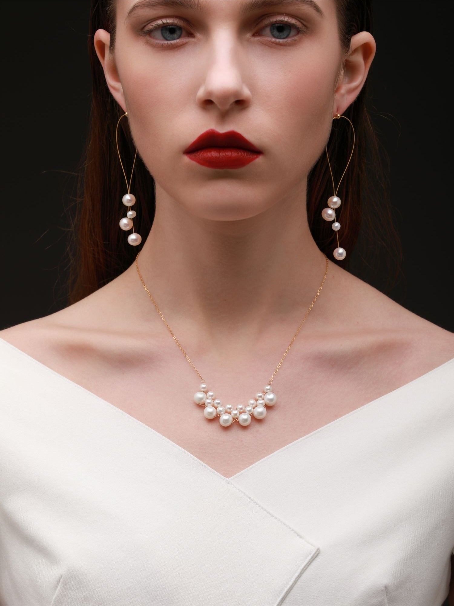 Embellished Series Pearl Cloud Necklace - floysun