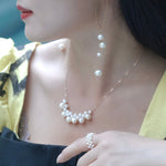 Embellished Series Pearl Cloud Necklace - floysun