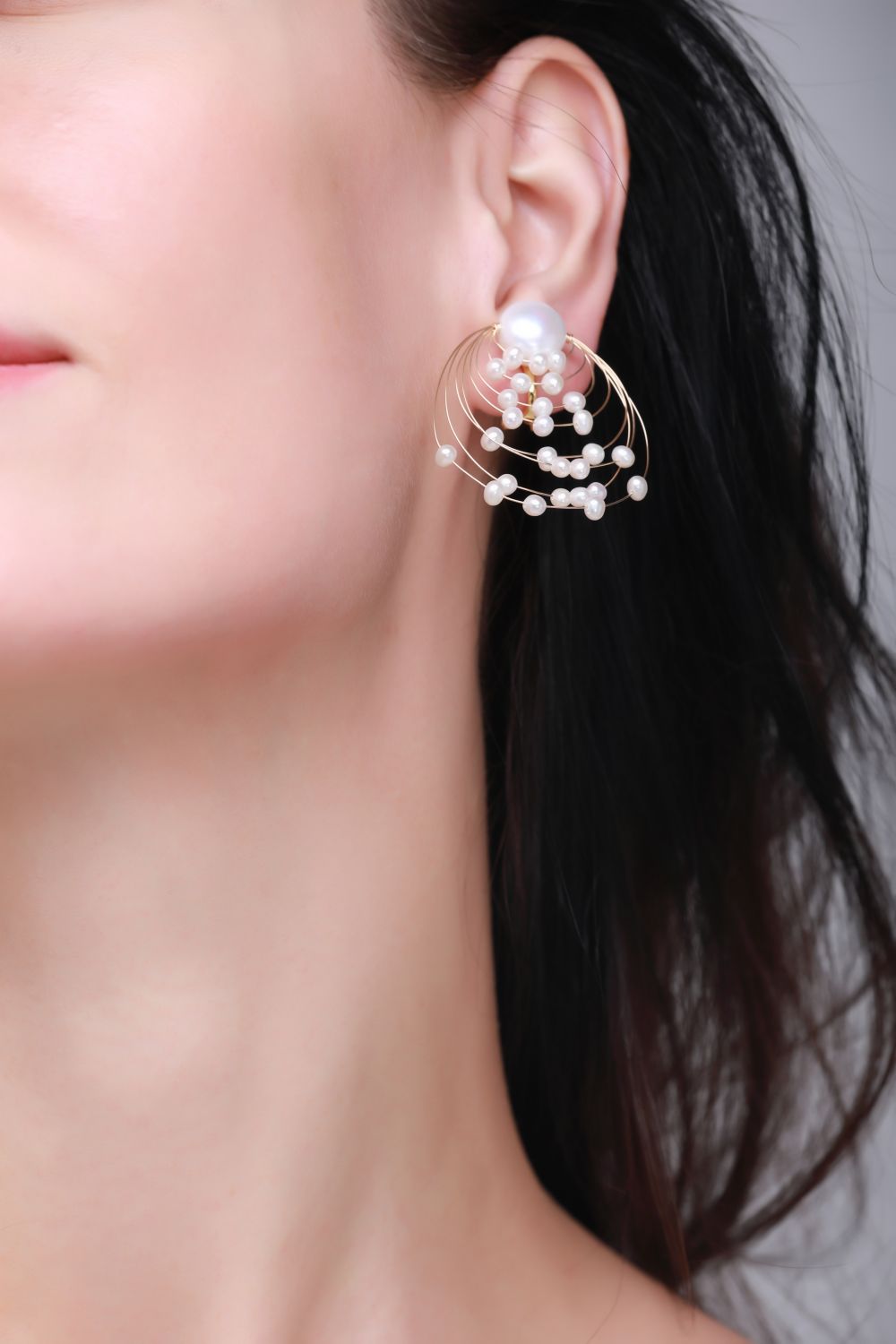 Embellished Series Planetary Orbit Studs Earrings Ear Clips - floysun