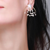 Embellished Series Planetary Orbit Studs Earrings Ear Clips - floysun