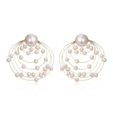 Embellished Series Planetary Orbit Studs Earrings Ear Clips - floysun