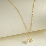 Embellished Series Small Cherry Pearl Pendant Necklace - floysun