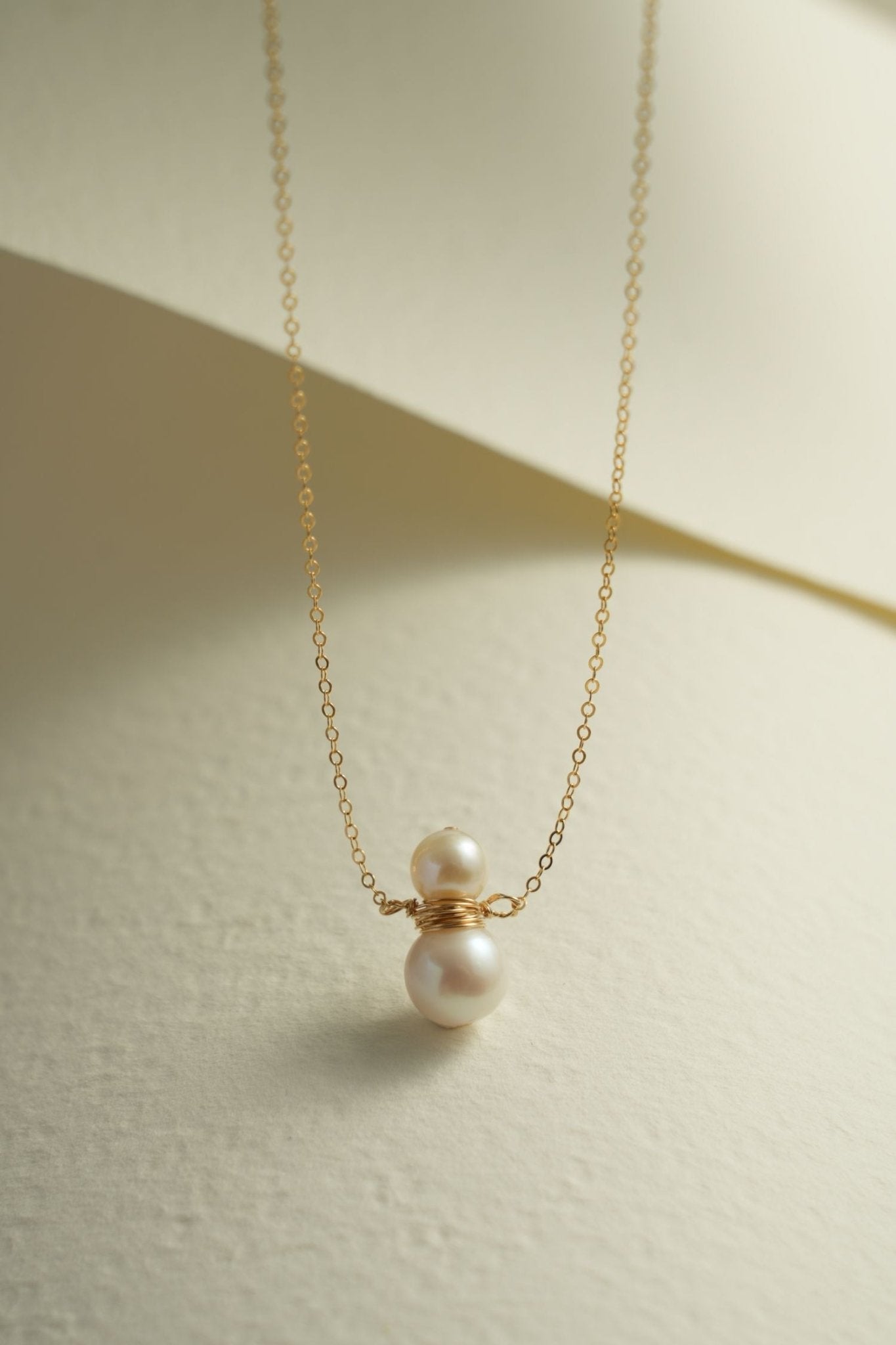 Embellished Series Snowman Pearl Pendants Necklace - floysun