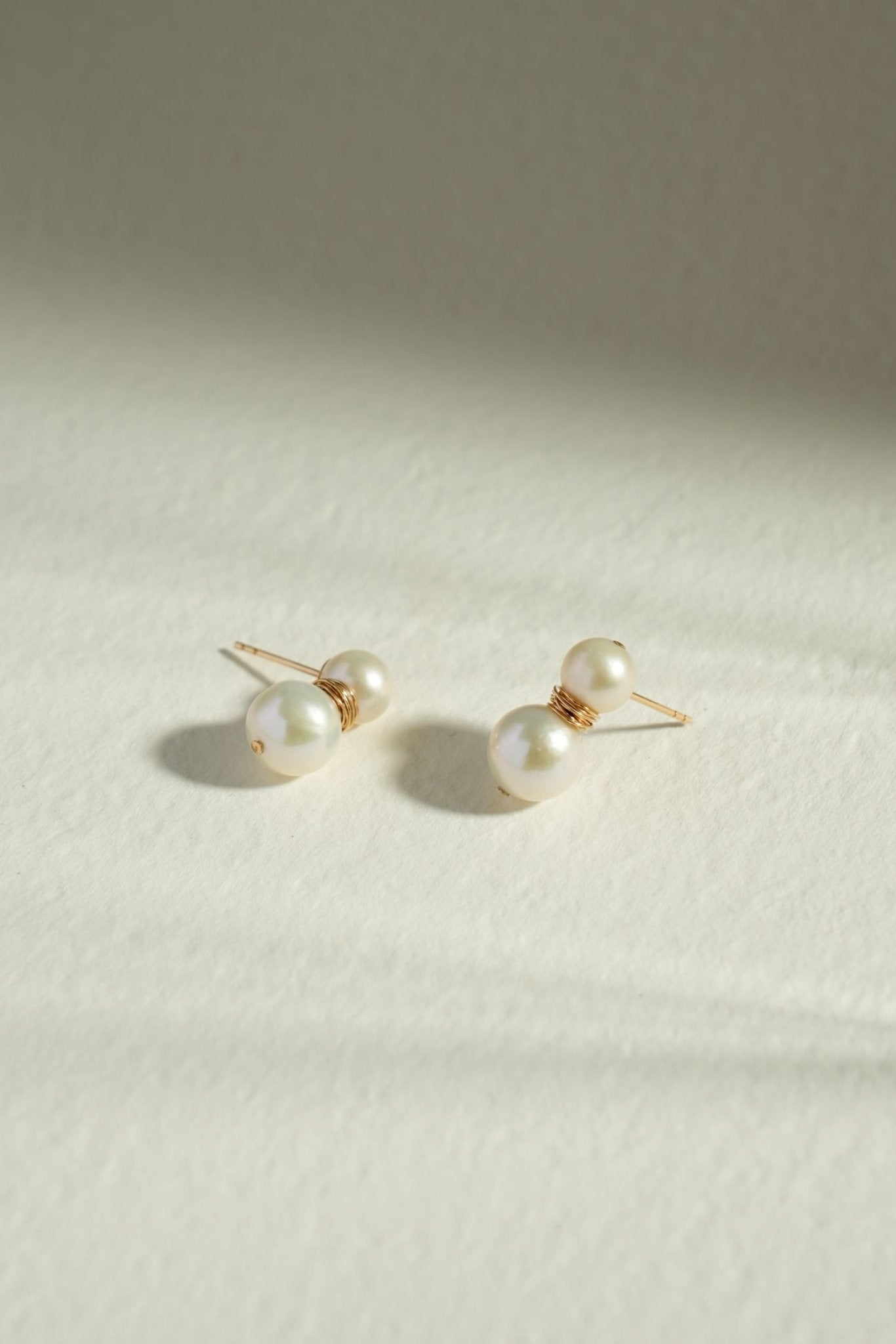 Embellished Series Snowman Pearl Studs Earrings - floysun