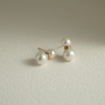 Embellished Series Snowman Pearl Studs Earrings - floysun