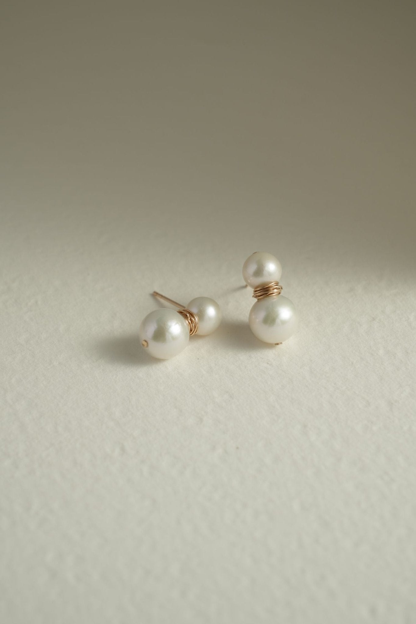 Embellished Series Snowman Pearl Studs Earrings - floysun