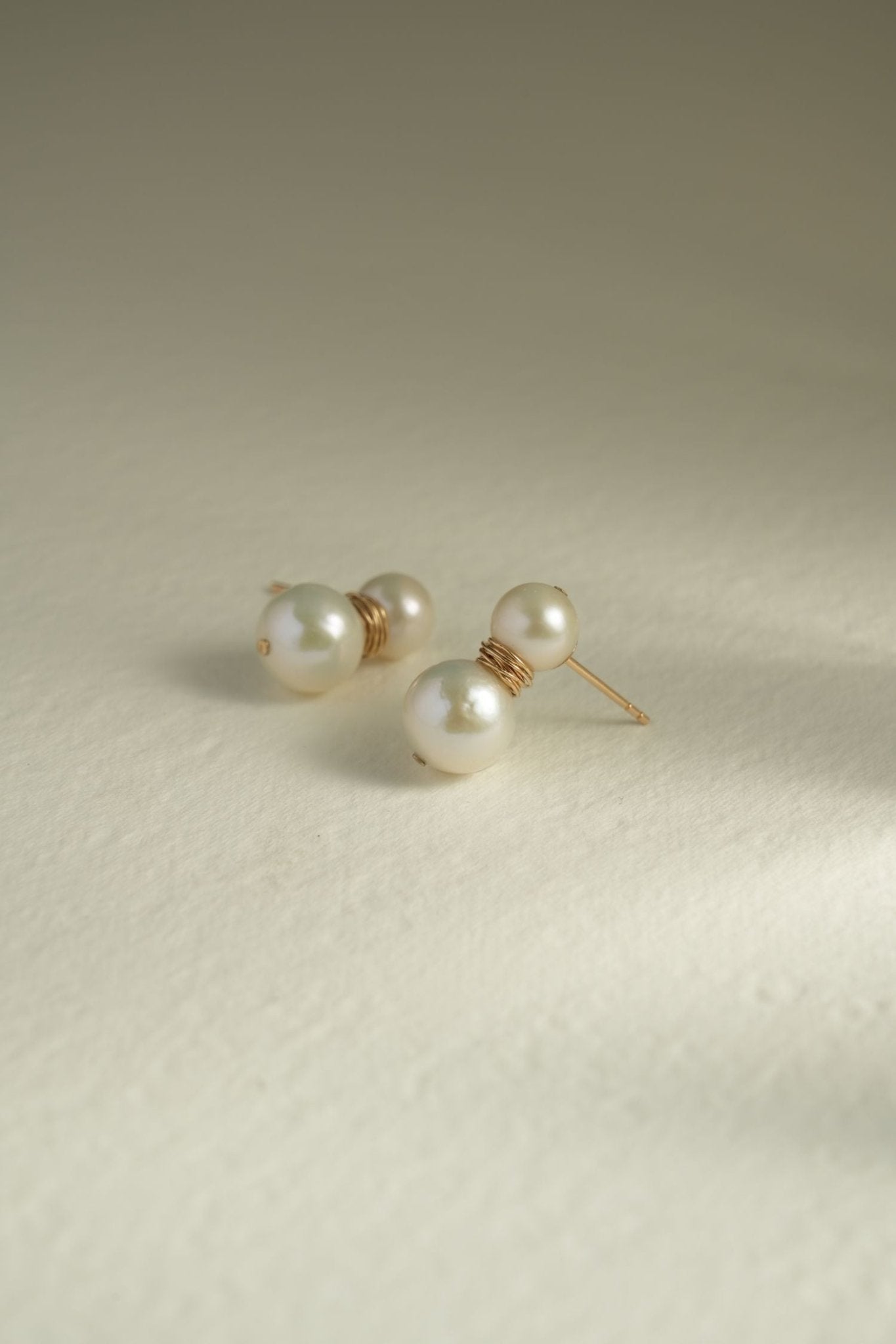 Embellished Series Snowman Pearl Studs Earrings - floysun