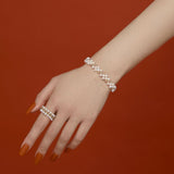 Embellishment Series Open Three - row Bead Ring - floysun