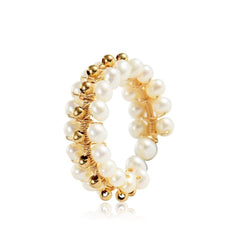 Embellishment Series Open Three - row Bead Ring - floysun