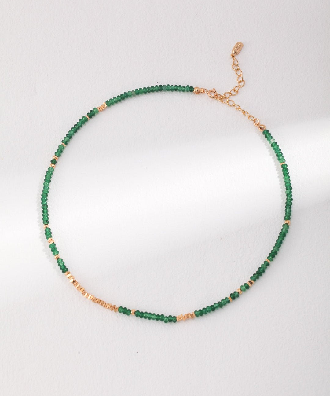 Emerald Broken Gold Bead Necklaces - floysun