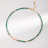 Emerald Broken Gold Bead Necklaces - floysun