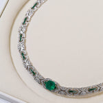 Emerald Serpent Gleam Necklace - floysun