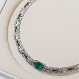 Emerald Serpent Gleam Necklace - floysun