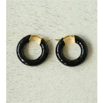 Enamel Glazed Hoops Earrings - floysun