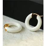 Enamel Glazed Hoops Earrings - floysun