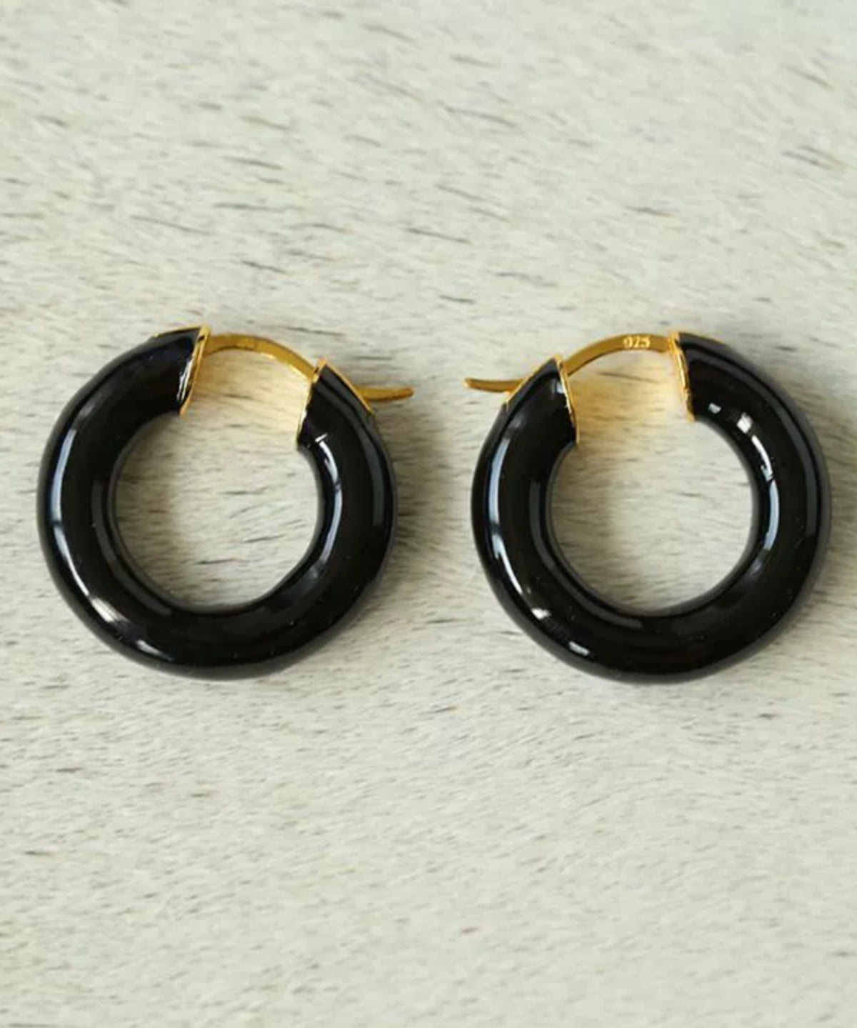 Enamel Glazed Hoops Earrings - floysun