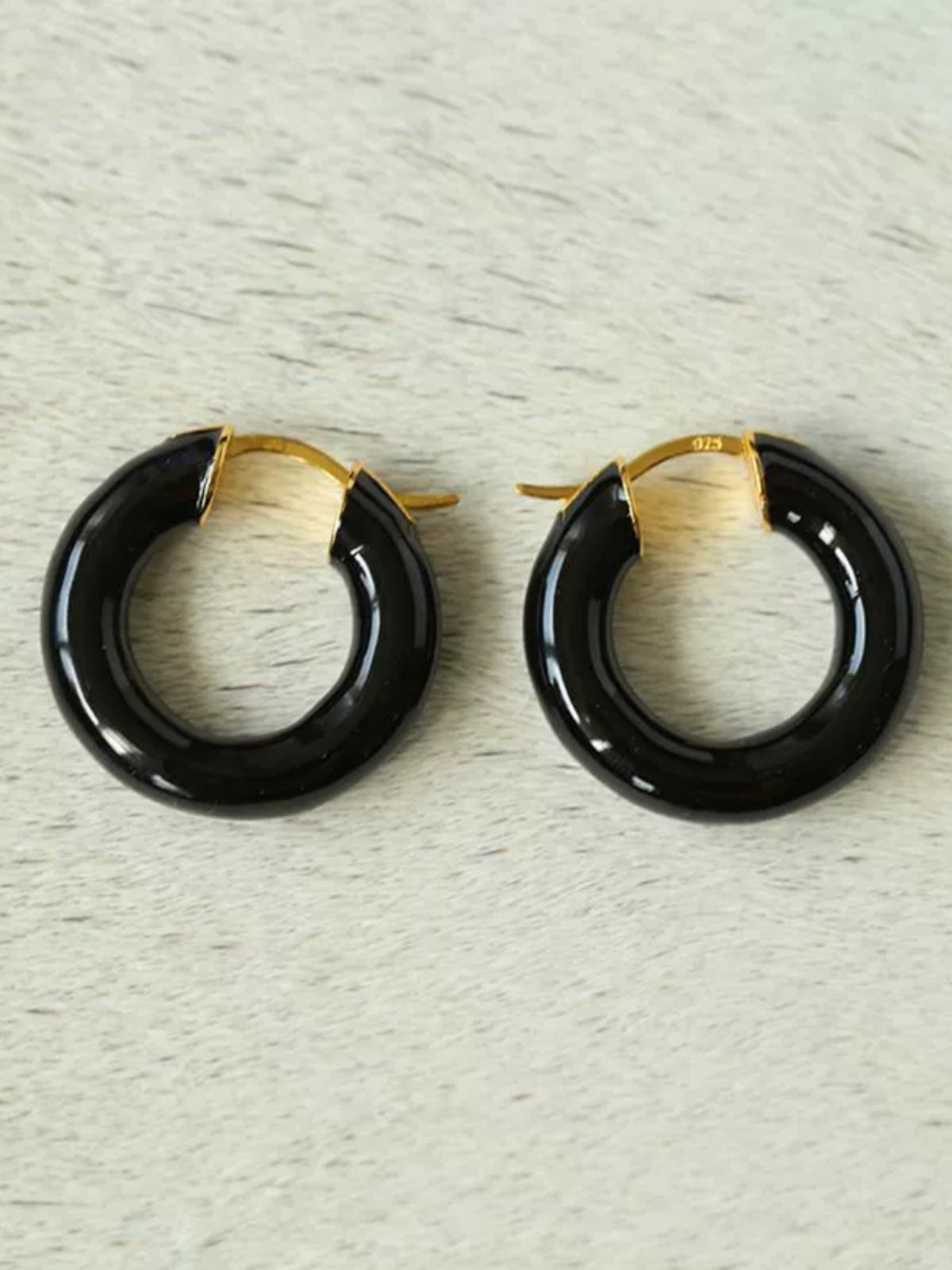 Enamel Glazed Hoops Earrings - floysun