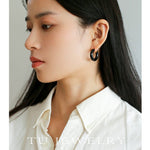 Enamel Glazed Hoops Earrings - floysun