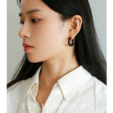 Enamel Glazed Hoops Earrings - floysun