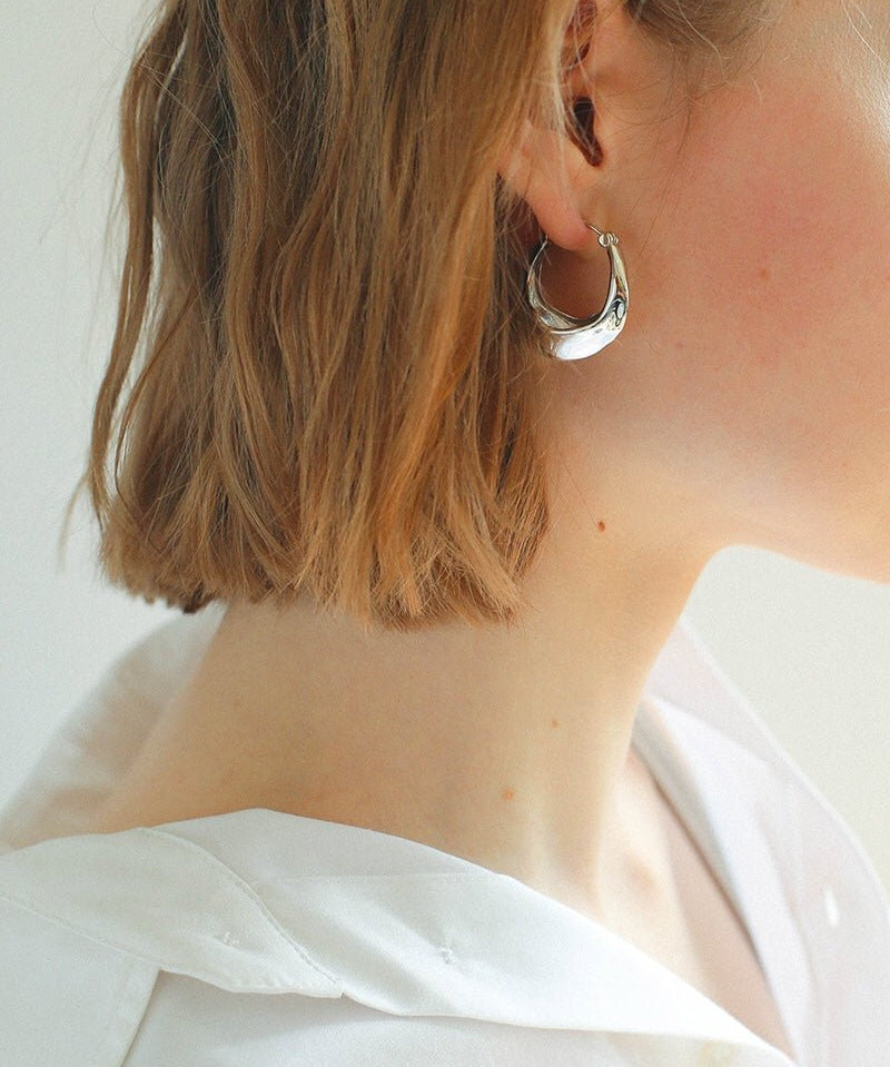 Enamel Twisted Geometric Hoop Earrings - floysun