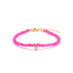 Enchanting Dragon Fruit Hued Opal Beads Bracelet - floysun