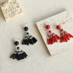 Ethnic Agate Tassel Earrings Traditional Meets Modern - floysun