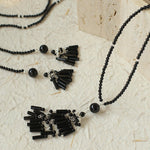 Ethnic Agate Tassel Pendant Long Lariat Necklace Traditional Meets Modern - floysun