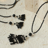 Ethnic Agate Tassel Pendant Long Lariat Necklace Traditional Meets Modern - floysun