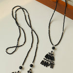 Ethnic Agate Tassel Pendant Long Lariat Necklace Traditional Meets Modern - floysun