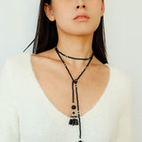 Ethnic Agate Tassel Pendant Long Lariat Necklace Traditional Meets Modern - floysun