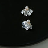 Ethnic Style Single Soma Flower Pearl Earrings - floysun