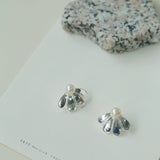 Ethnic Style Single Soma Flower Pearl Earrings - floysun