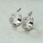 Exquisite Daisy Flower Hug Huggie Earrings - floysun