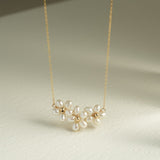 Falling Petals Series Narcissus Pearl Necklace - floysun