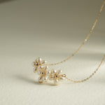 Falling Petals Series Narcissus Pearl Necklace - floysun