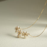 Falling Petals Series Narcissus Pearl Necklace - floysun