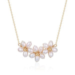 Falling Petals Series Narcissus Pearl Necklace - floysun