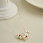 Falling Petals Series Narcissus Pearl Necklace - floysun