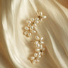 Falling Petals Series Narcissus Pearl Stud Earrings - floysun