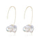 Falling Petals Series Petal Baroque Pearl Earrings - floysun