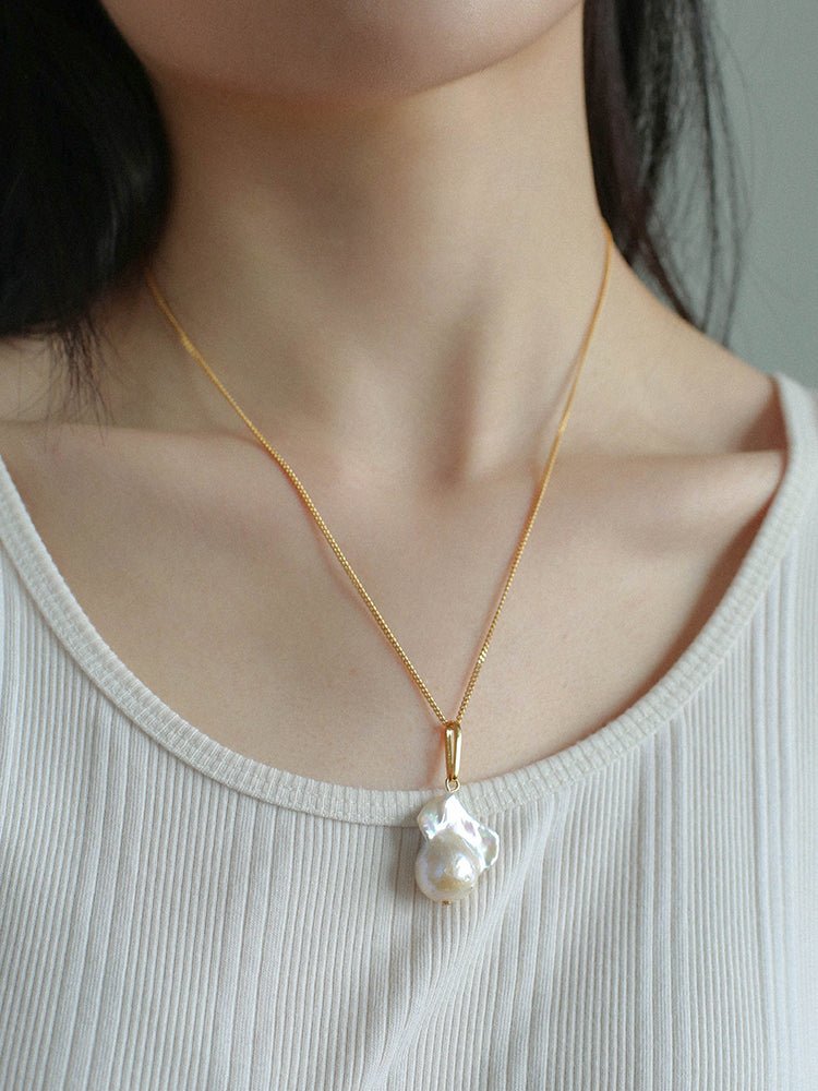 Fashion Baroque Pearl Pendants Necklace - floysun