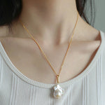 Fashion Baroque Pearl Pendants Necklace - floysun