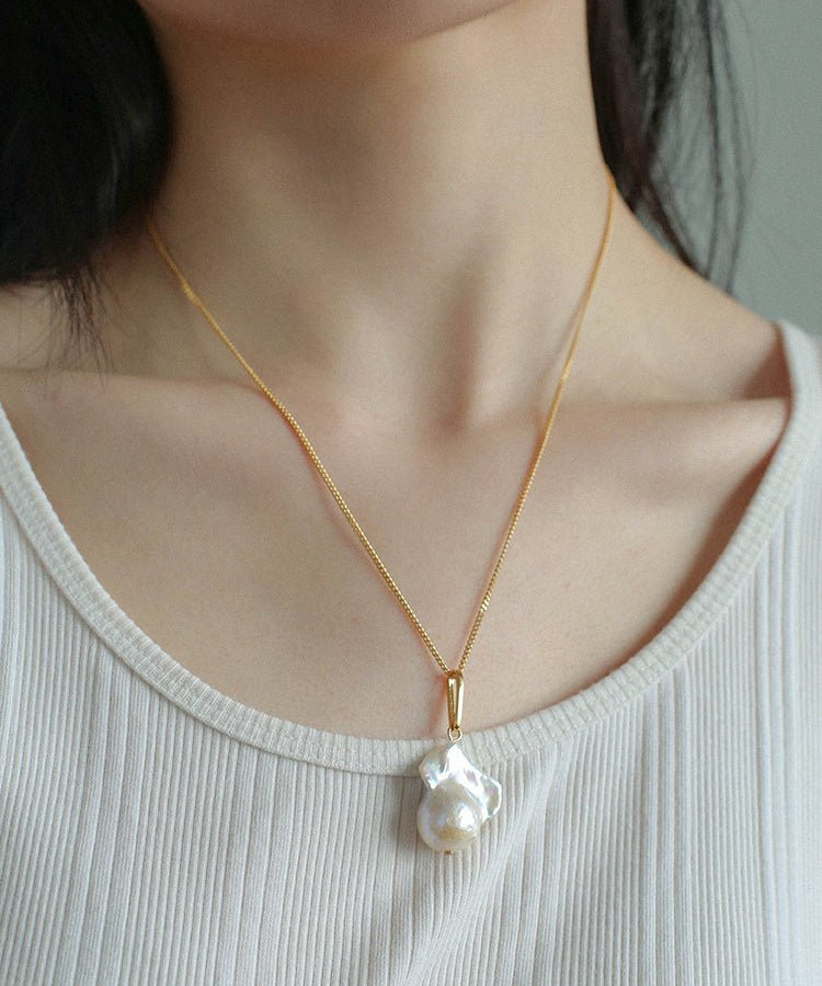 Fashion Baroque Pearl Pendants Necklace - floysun