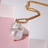 Fashion Baroque Pearl Pendants Necklace - floysun