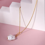 Fashion Baroque Pearl Pendants Necklace - floysun