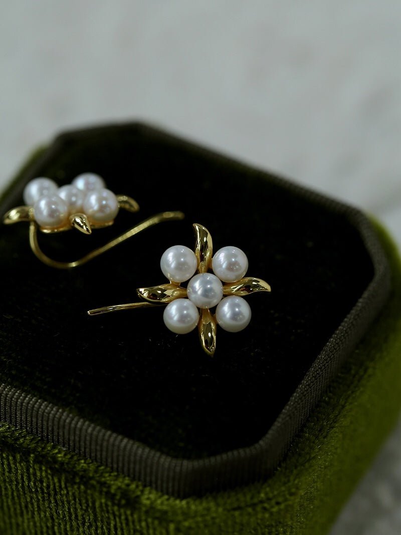 Fashion Flower Pearl Earrings - floysun