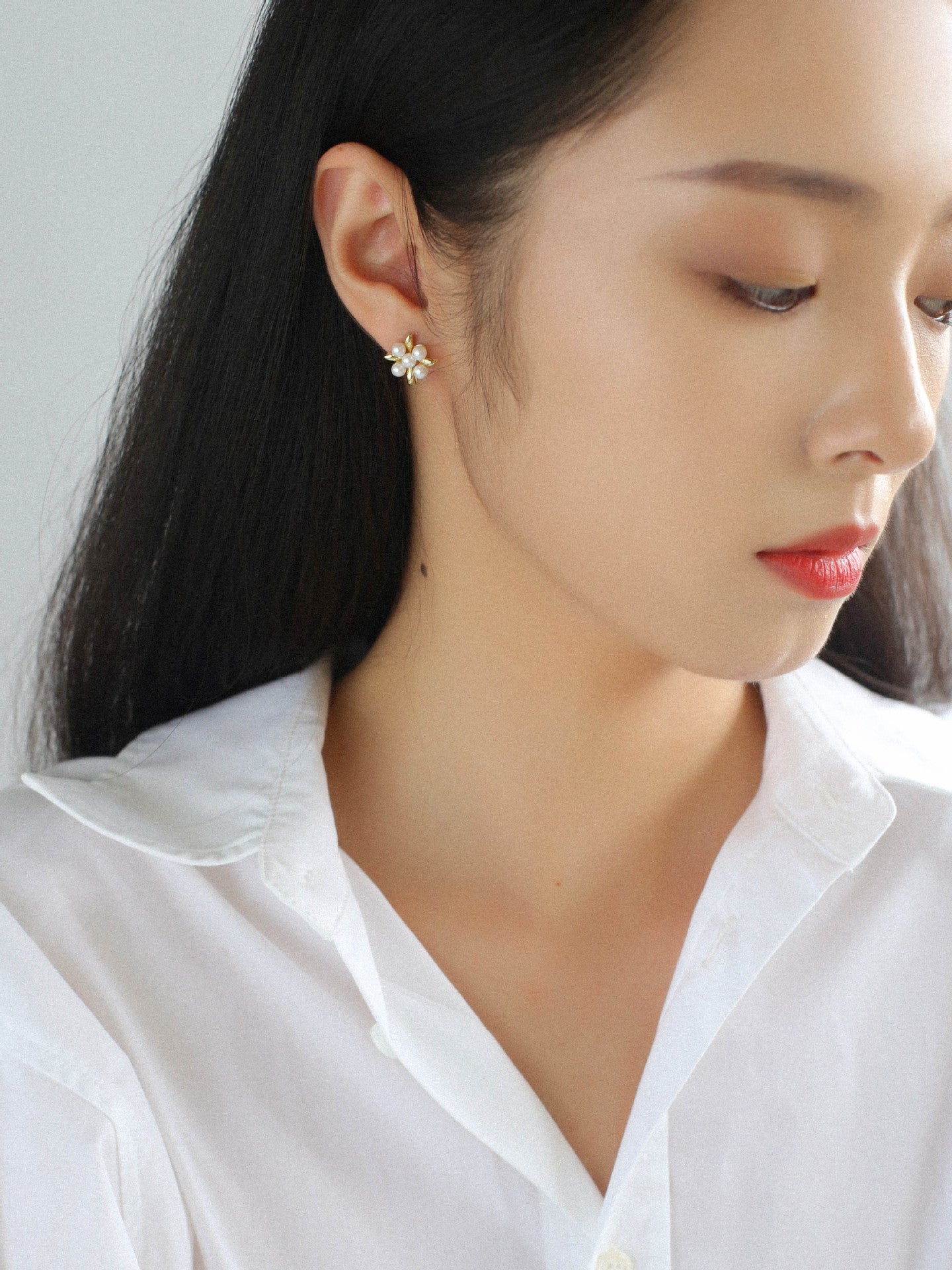 Fashion Flower Pearl Earrings - floysun