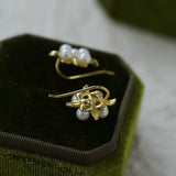 Fashion Flower Pearl Earrings - floysun